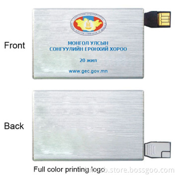 custom metal credit card usb with your logo design